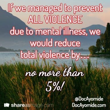 Are people with mental disorders really more violent?