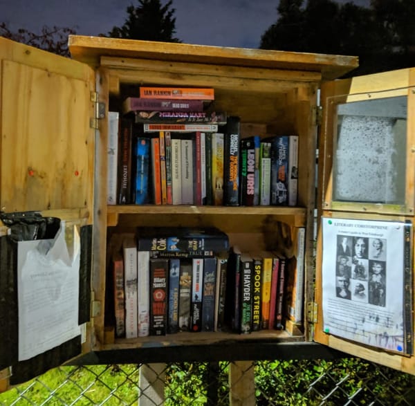 Outdoor library for free exchange